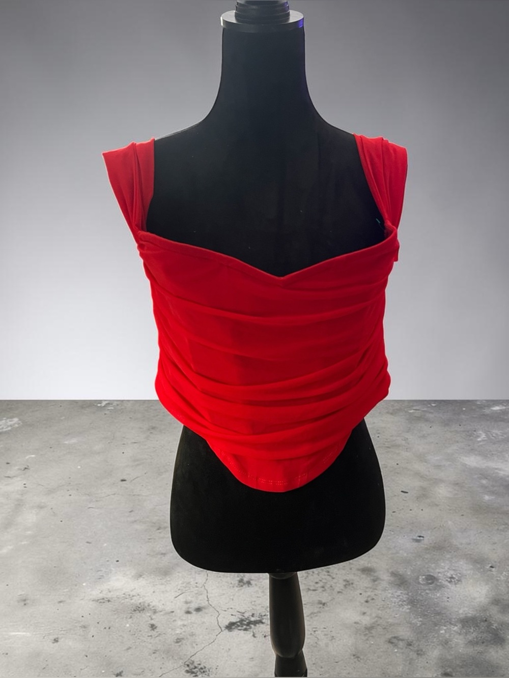 SHEINRed Draped Sleeveless Women’s Top